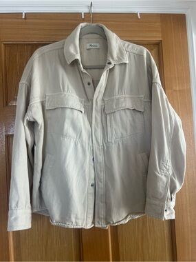 Rowan ODETTE DRAPE DENIM TWILL SHIRT JACKET Sz S